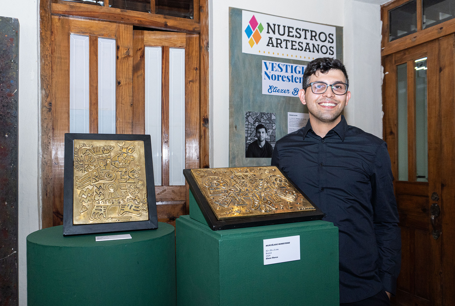 Eliezer Blanco fusiona su visión artística con petrograbados norestenses