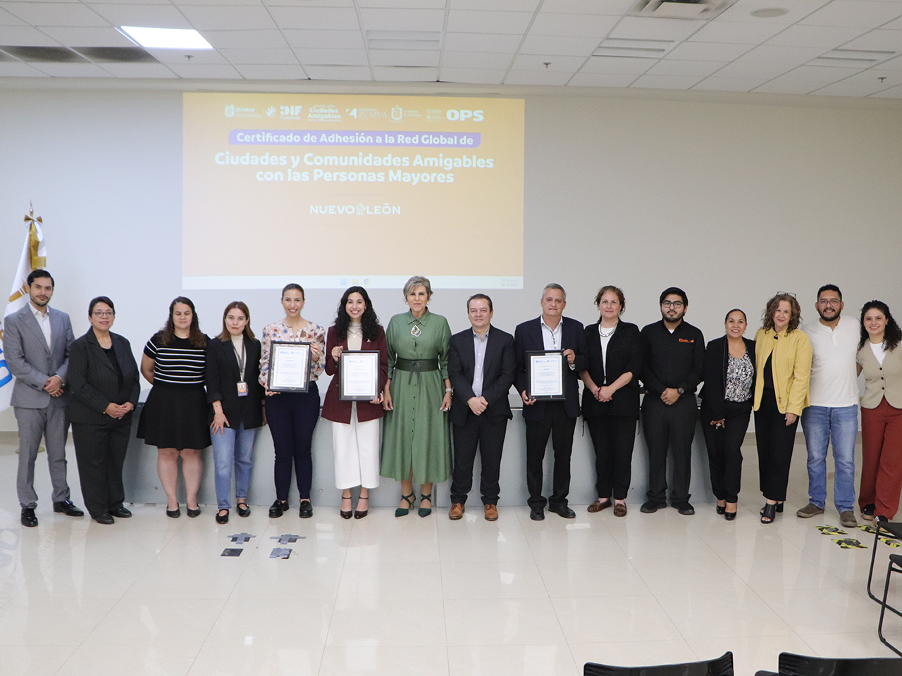 Reconoce OMS/OPS a municipios de NL por ser parte de ciudades amigables con las personas mayores