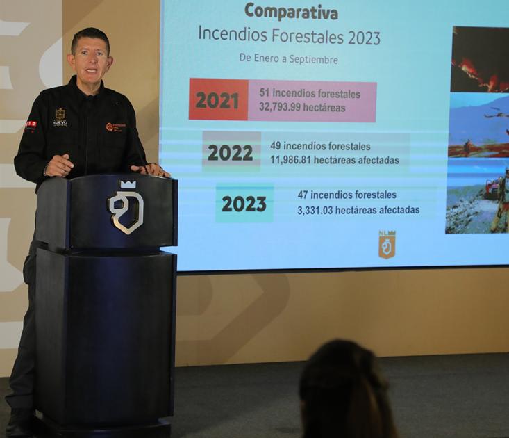 Es 2023 el mejor año en prevención y control de incendios forestales.- Protección Civil Nuevo León
