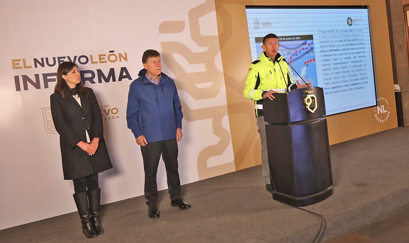 Realiza Gobierno del Estado acciones ante paso de frente frío ártico