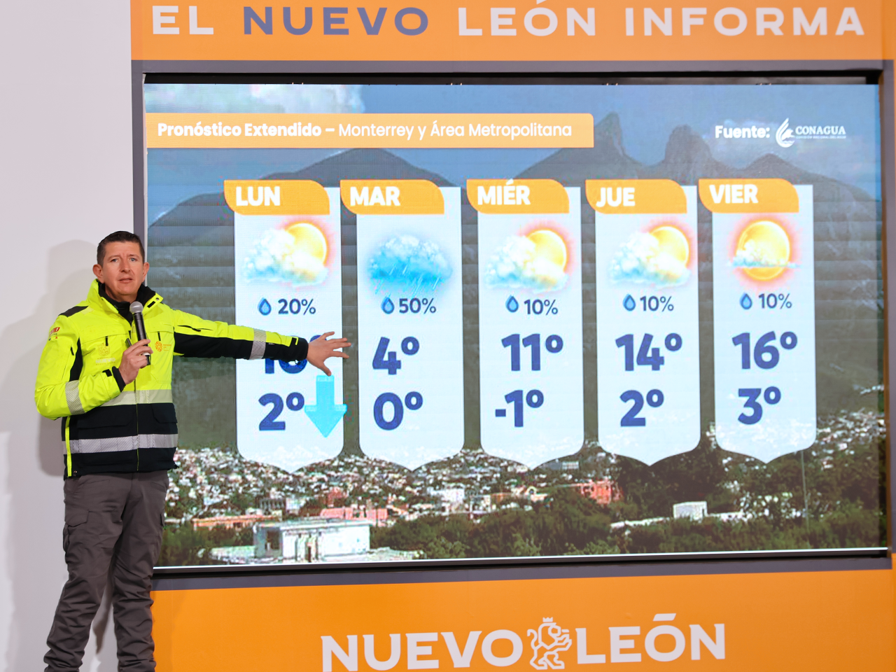 Presenta Protección Civil de Nuevo León avances y estatus de frente frío #24