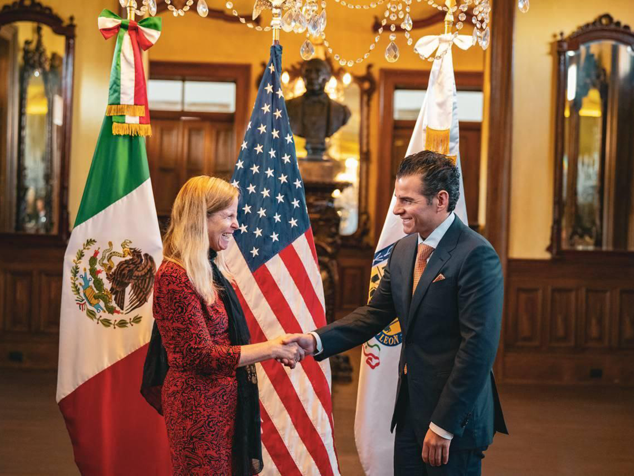 Miguel Flores se reúne con Melissa Bishop, Cónsul General de Estados Unidos en Monterrey