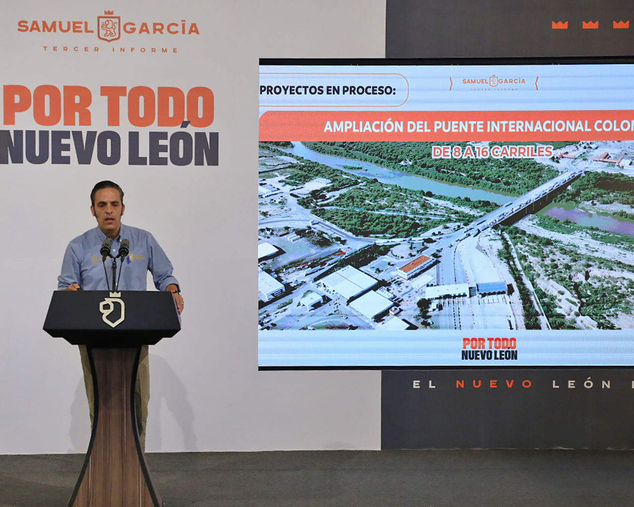 Impulsa Nuevo León construcción de 2 puentes fronterizos más en Puerto Colombia–Laredo