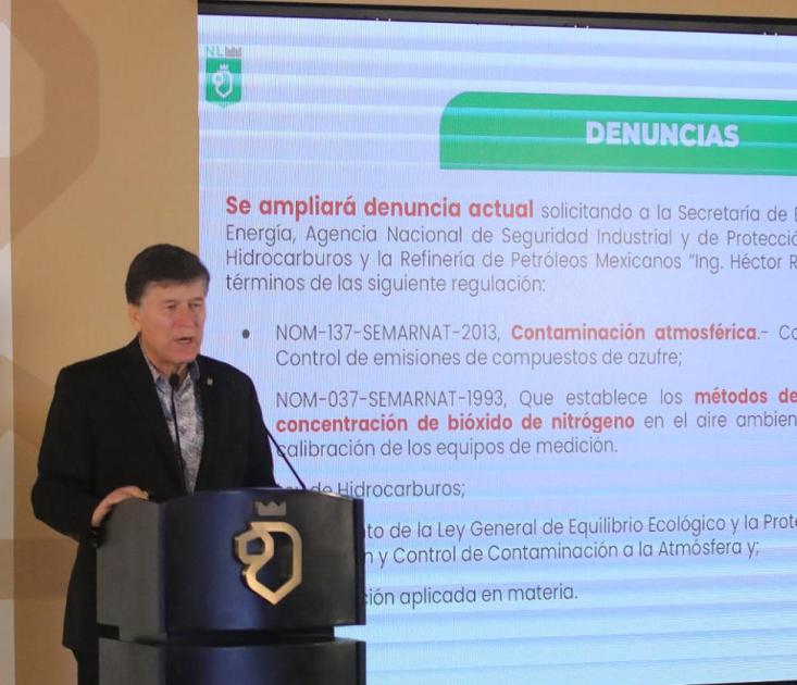 Amplía Secretaría de Medio Ambiente denuncia en contra de la Refinería de Pemex en Cadereyta