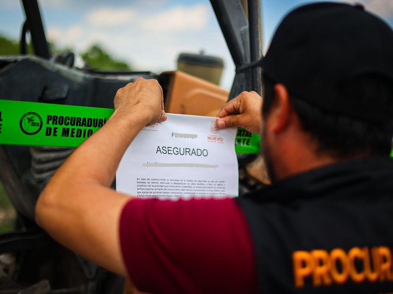 División Ambiental suspende 2 tiraderos clandestinos y detiene a 3 presuntos responsables