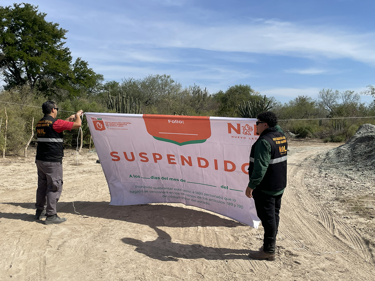 Nueva División Ambiental clausura tiradero clandestino en Los Ramones