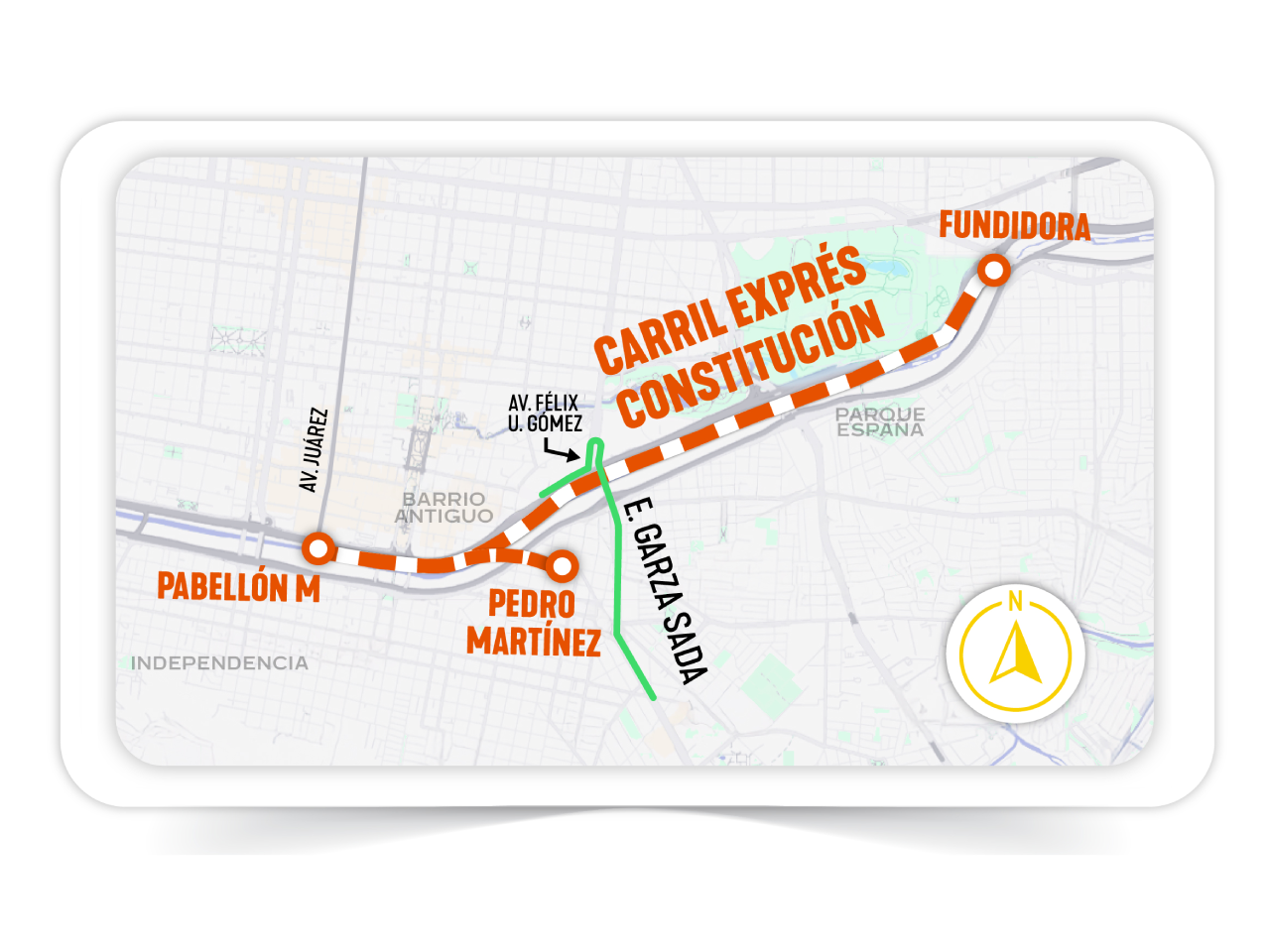 Vía alterna en zona sur