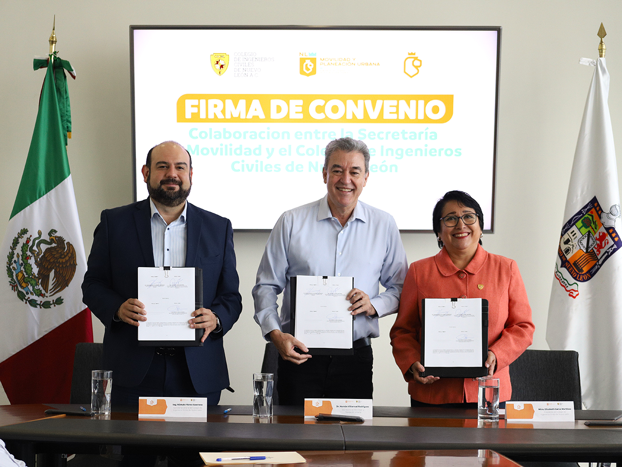 Firma SMPU convenio de colaboración con Colegio de Ingenieros Civiles de Nuevo León, A.C.