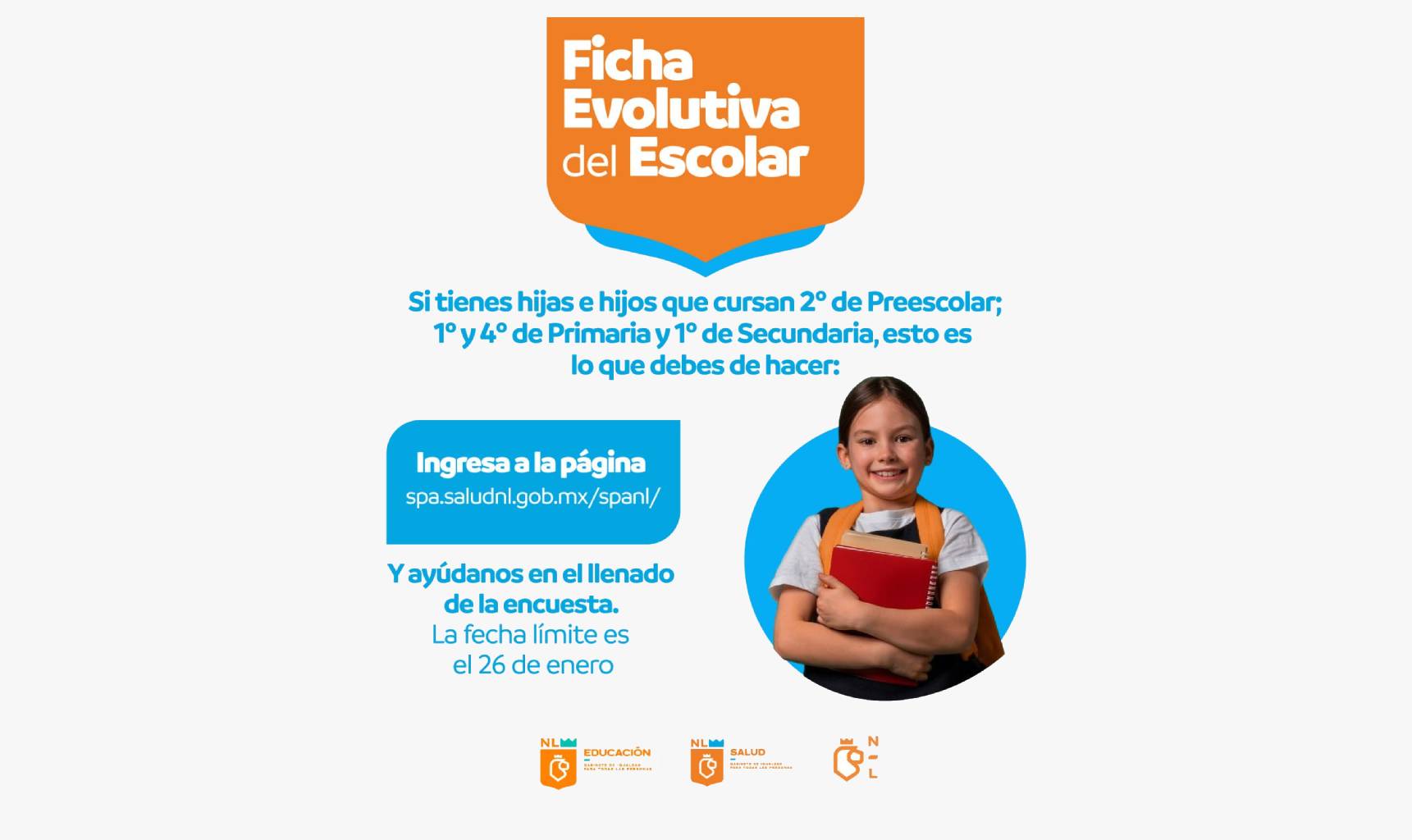 Llena la Ficha Evolutiva Escolar