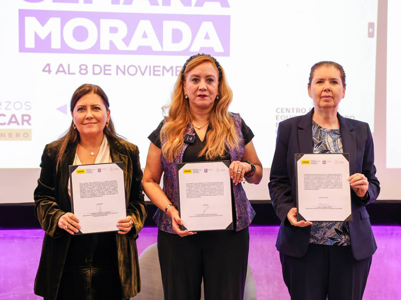 Secretaría de las Mujeres y UDEM firman convenio para erradicar la violencia contra las mujeres
