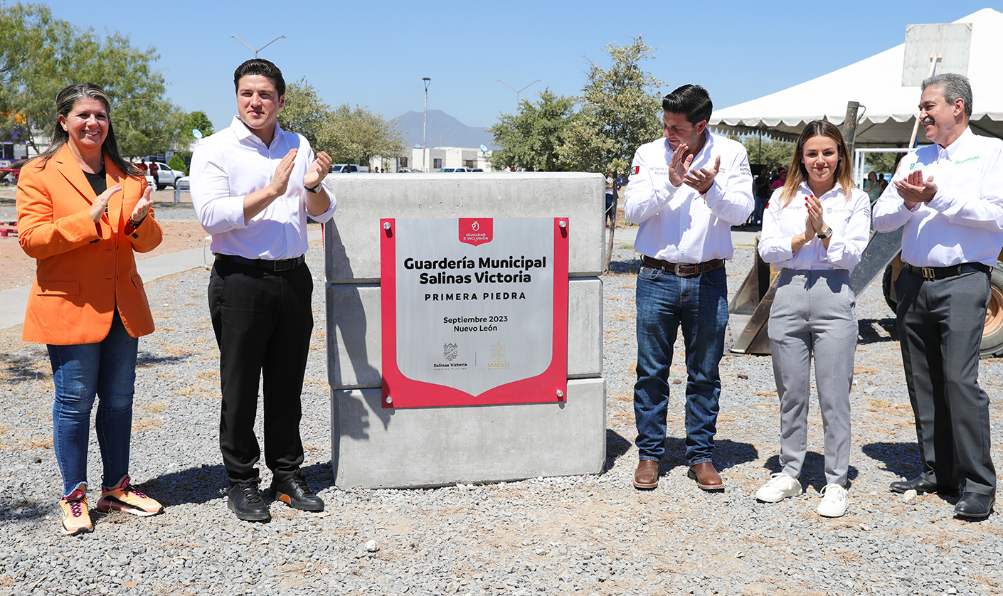 Arrancan construcción de guardería en Salinas Victoria