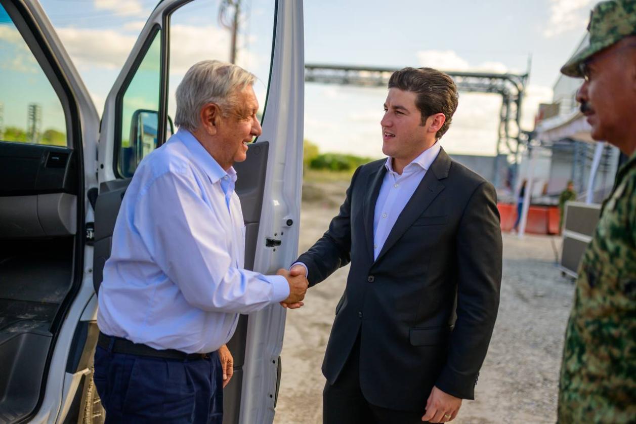 Supervisan Samuel García y Presidente Andrés Manuel, planta de bombeo 3 del Acueducto Cuchillo II