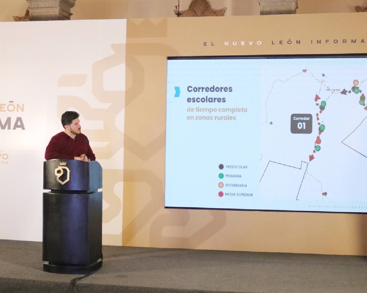 Presenta Gobernador Samuel García proyectos de inversión en infraestructura educativa en NL; sólidos y en ascenso