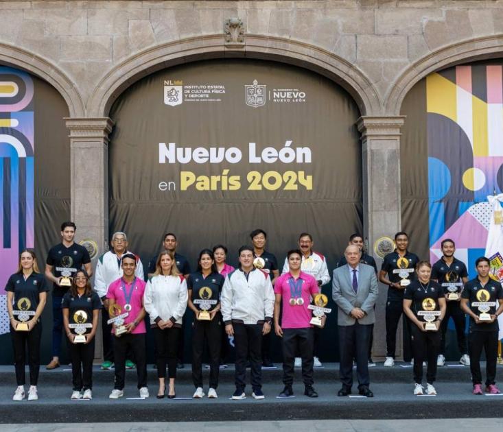Reconoce gobernador de NL atletas de Olimpiadas Paris 2024