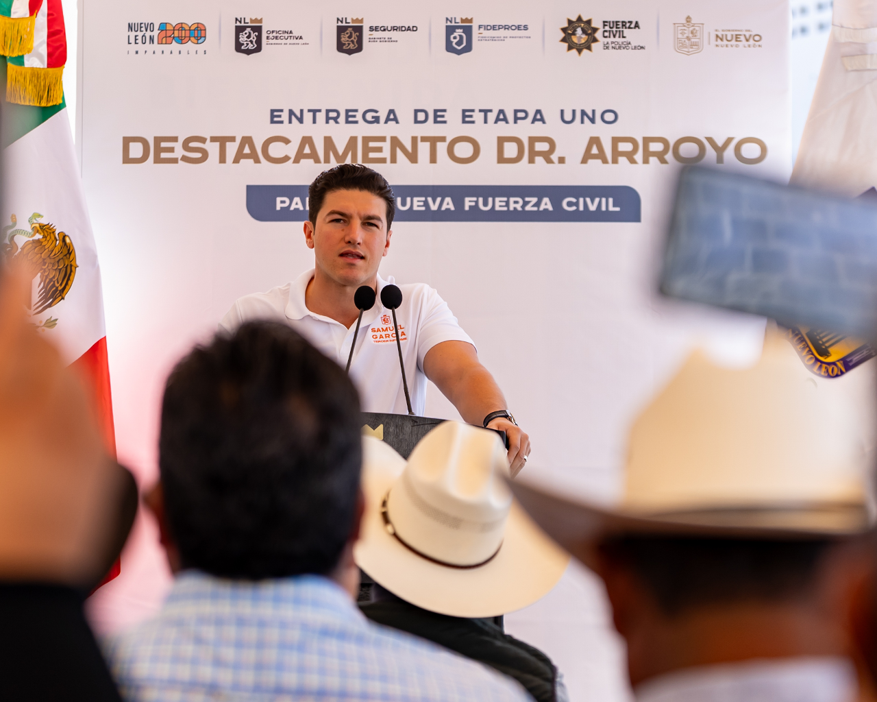 Entrega Gobernador primera etapa del destacamento de Fuerza Civil en Doctor Arroyo