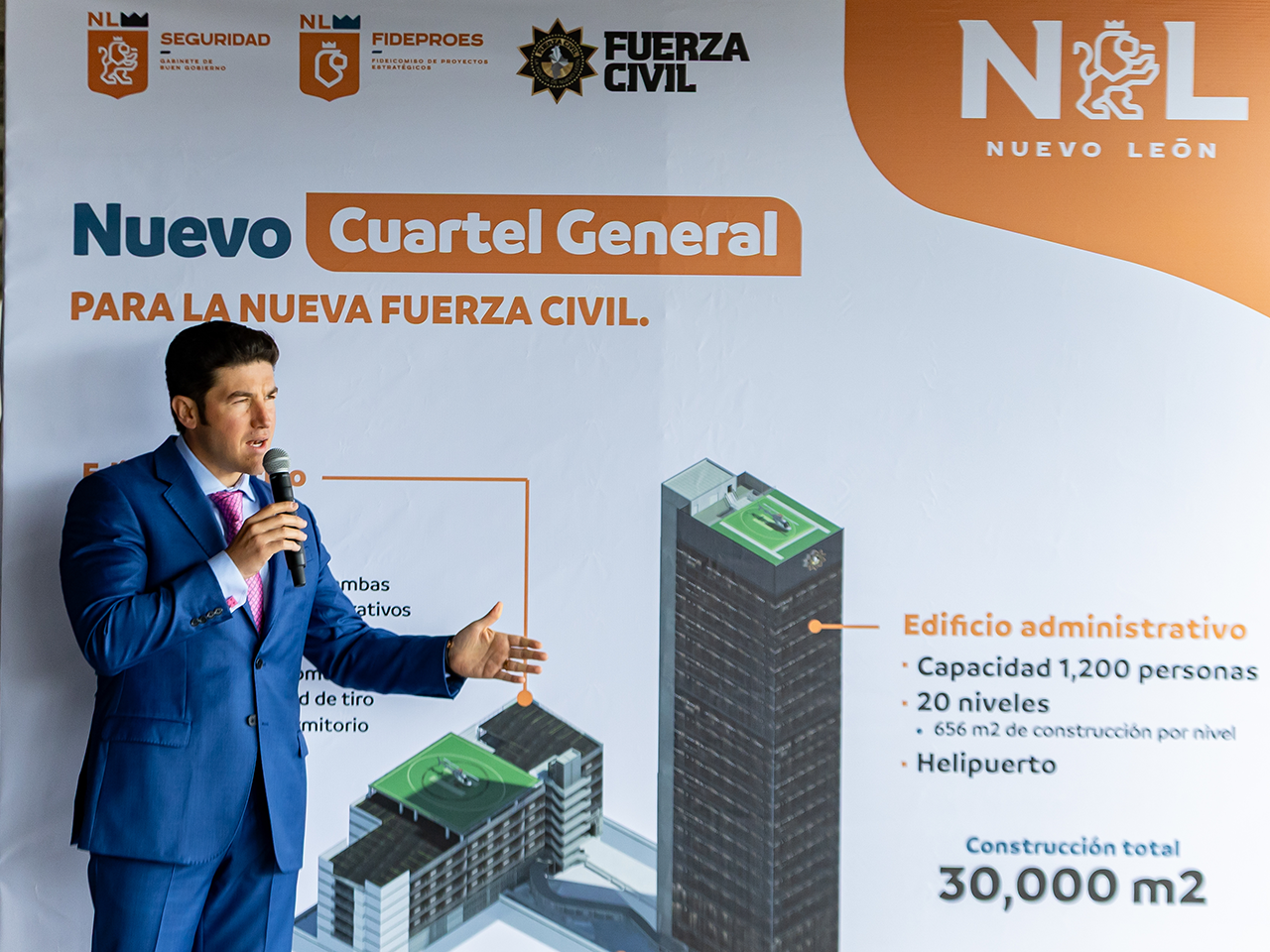 NL tendrá fuerza e inteligencia en seguridad con nuevo Cuartel de Fuerza Civil.- Samuel García