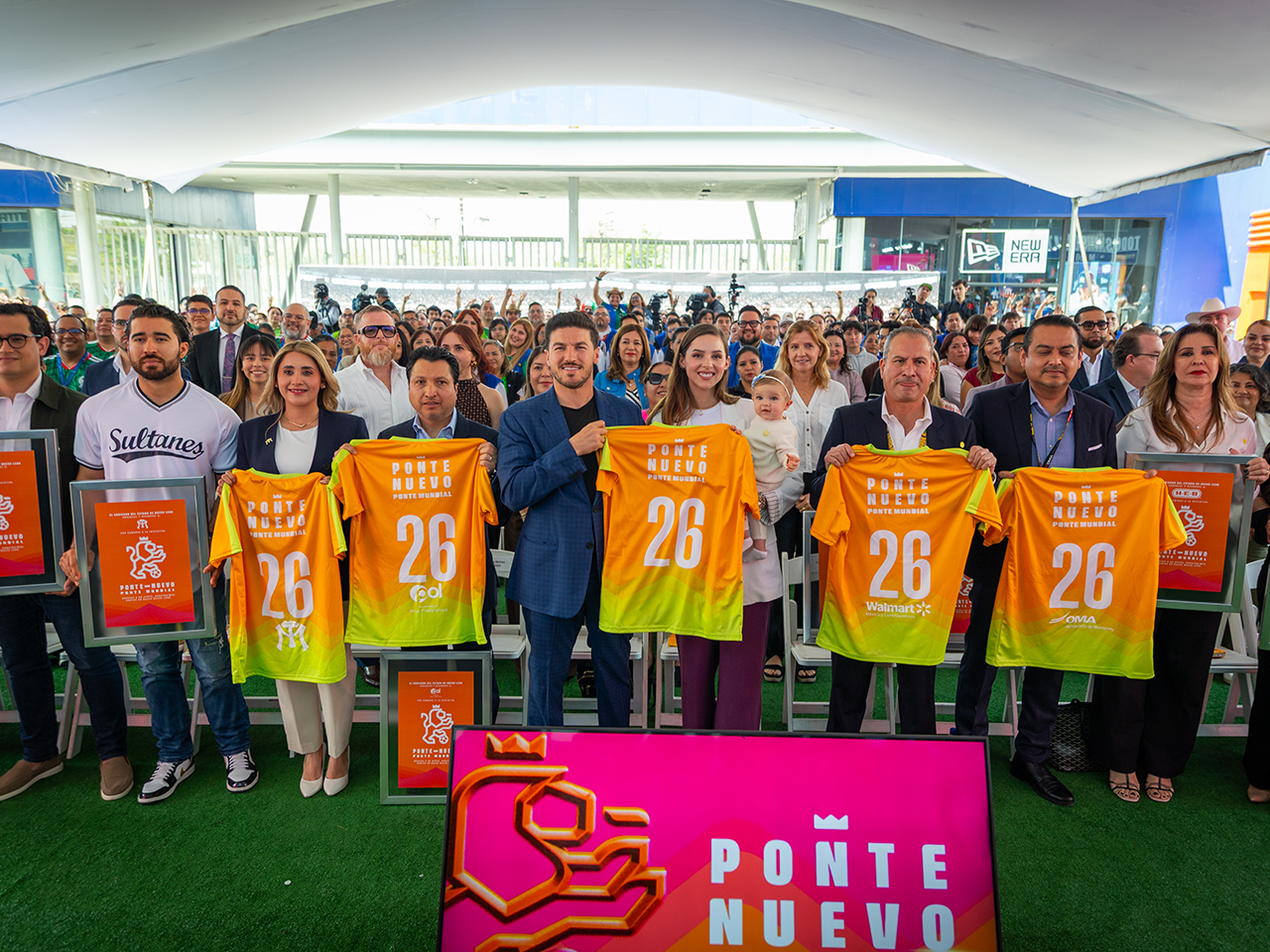 Entra al terreno de juego de Ponte Nuevo, Ponte Mundial la sexta alineación 