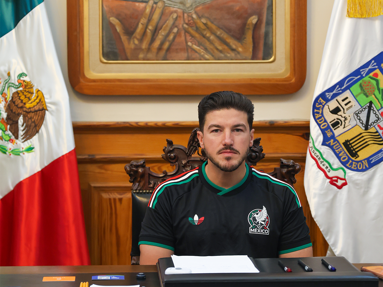 Anuncia Gobernador nuevos espacios para transmisión de México vs Inglaterra
