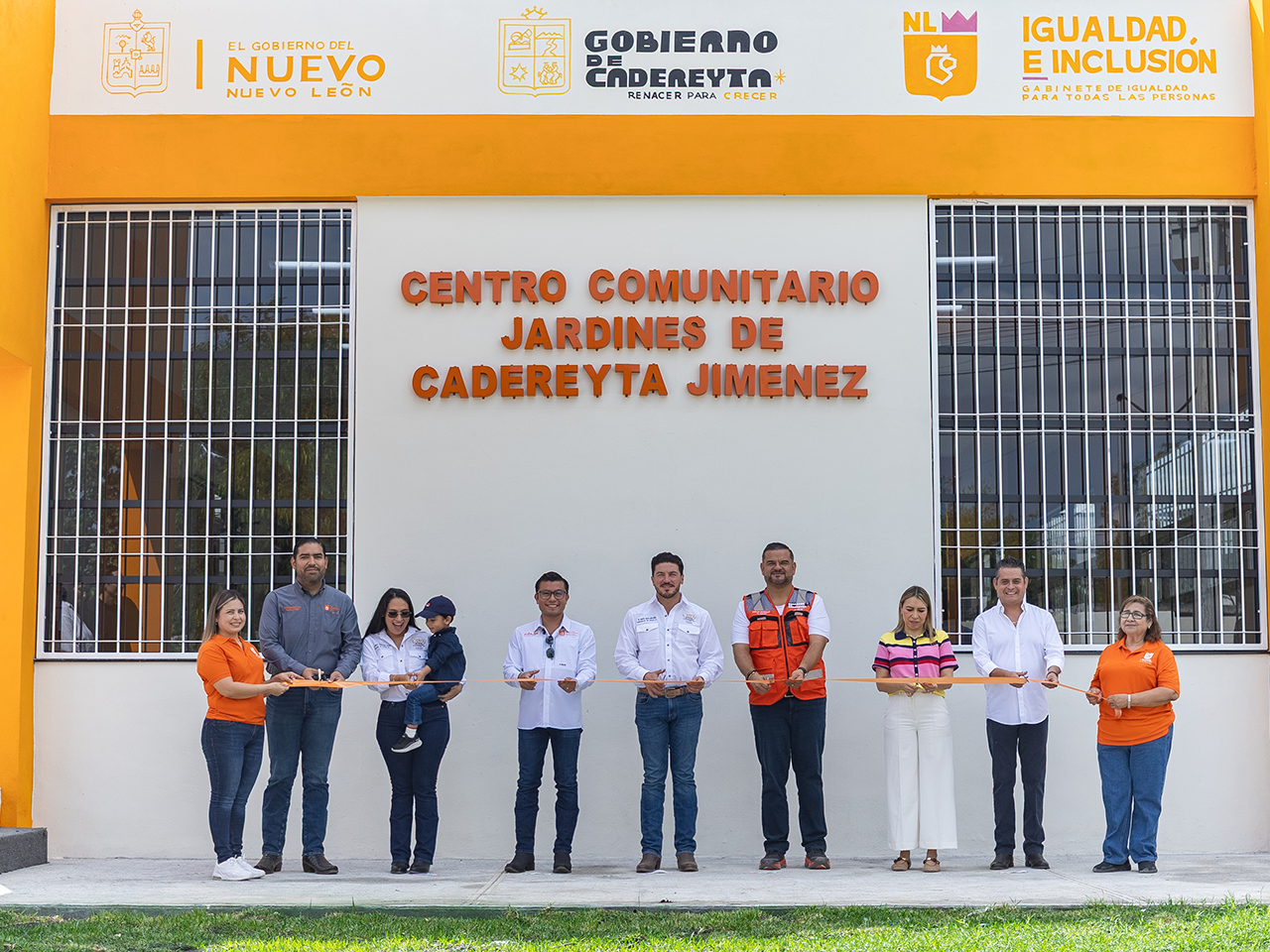 Inaugura Samuel García Centro Comunitario Jardínes de Cadereyta 
