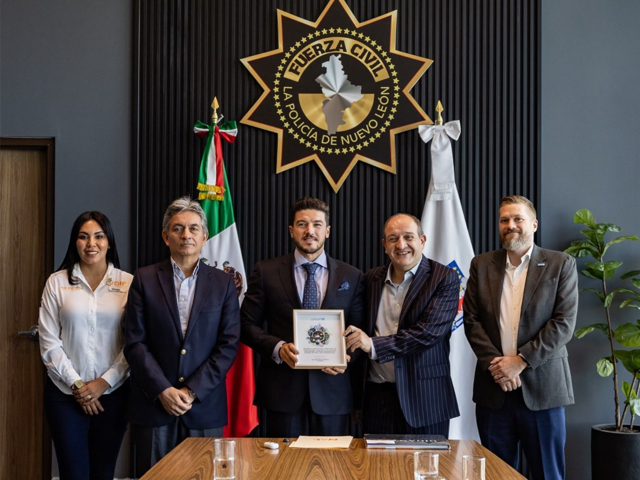 Agradece Gobernador colaboración de UNICEF; anuncian oficina en NL