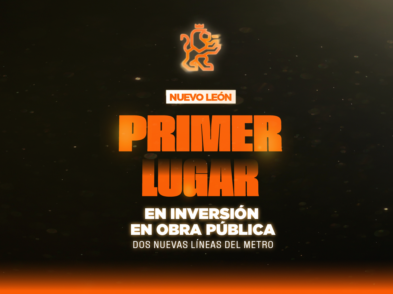 Nuevo León Primer lugar en inversión en obra pública: Dos nuevas líneas del metro.