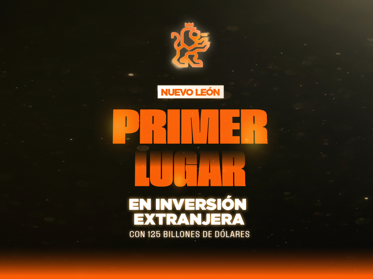 Primer lugar en inversión extranjera con 125 billones de dólares.