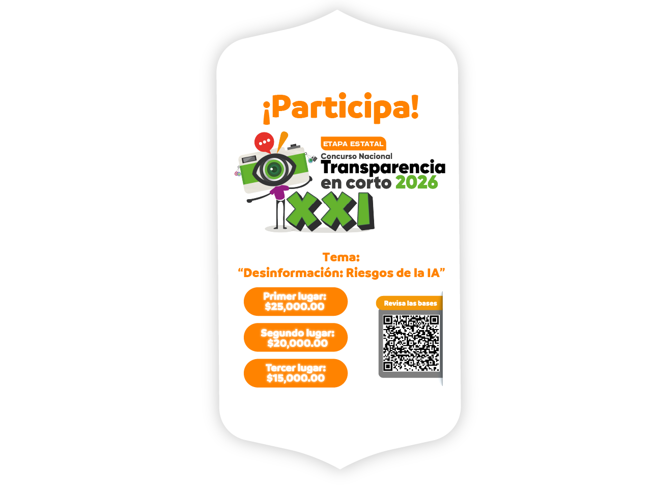Participa en la etapa estatal del Concurso Nacional Transparencia en corto 2026