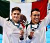 Osmar Olvera y Juan Manuel Celaya Olímpicos e Históricos en trampolín sincronizado