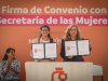 Firman Secretarías de Igualdad e Inclusión y de las Mujeres convenio marco de colaboración  