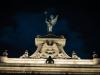 Encienden nueva iluminación de Palacio de Gobierno; entregan restauración de la Victoria Alada