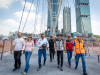 Supervisa Gobernador obras de los puentes La Virgen y Nuevo sobre el Río Santa Catarina